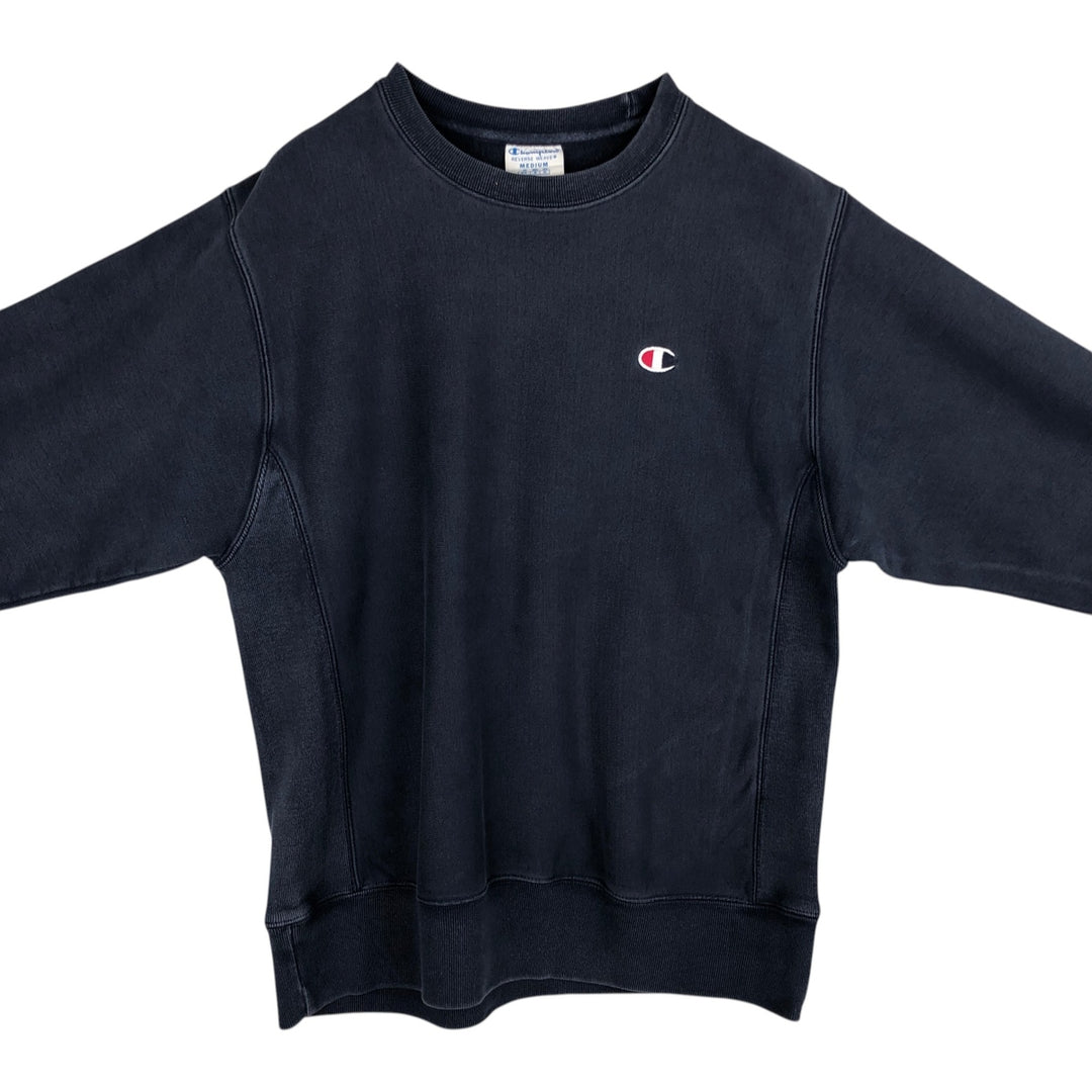 2000'S Champion Reverse Weave Sweatshirt with One-Point Logo, Men's Size M (approx.) cotton navy blue type Vintage Second Hand