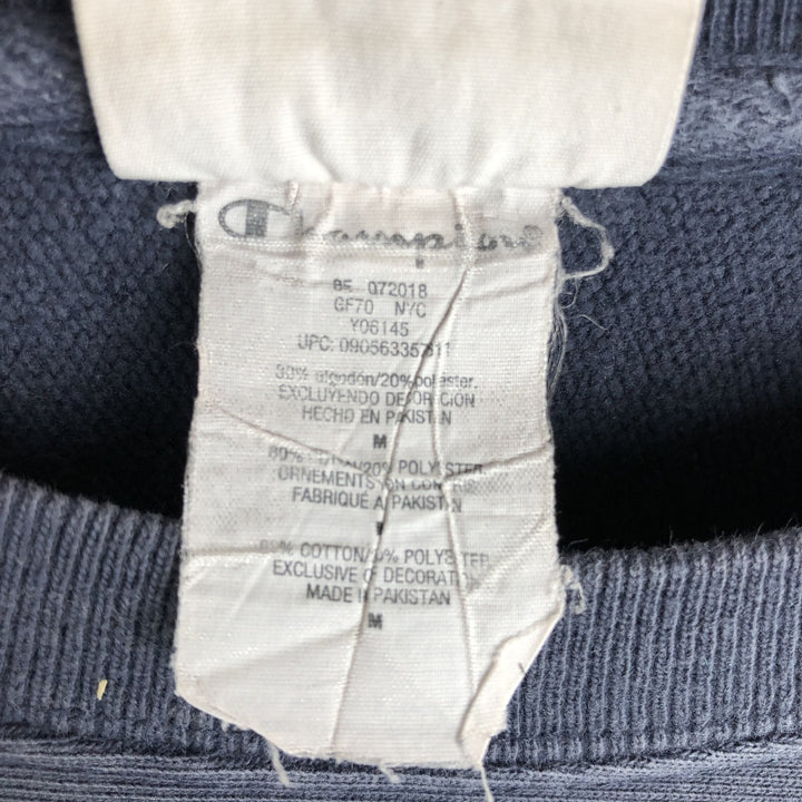 2000'S Champion Reverse Weave Sweatshirt with One-Point Logo, Men's Size M (approx.) cotton navy blue type Vintage Second Hand