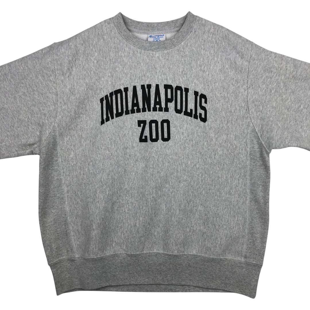 Champion REVERSE WEAVE Reverse Weave College Sweatshirt Trainer Men's L size cotton gray type Vintage Second Hand
