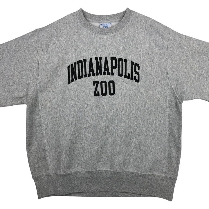 Champion REVERSE WEAVE Reverse Weave College Sweatshirt Trainer Men's L size cotton gray type Vintage Second Hand