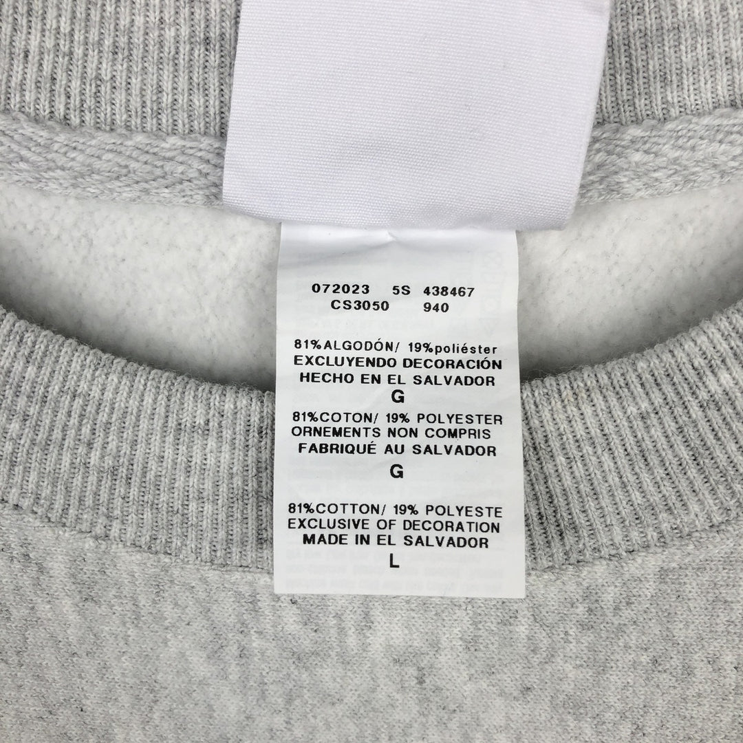 Champion REVERSE WEAVE Reverse Weave College Sweatshirt Trainer Men's L size cotton gray type Vintage Second Hand