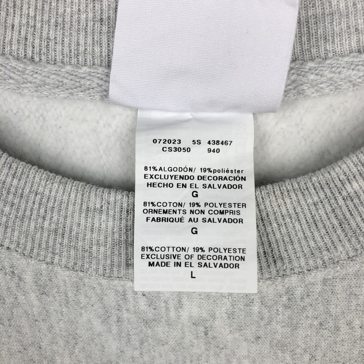 Champion REVERSE WEAVE Reverse Weave College Sweatshirt Trainer Men's L size cotton gray type Vintage Second Hand