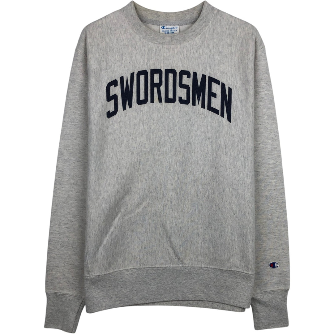 Champion REVERSE WEAVE Reverse Weave Printed Sweatshirt Trainer Men's M size cotton gray type Vintage Second Hand