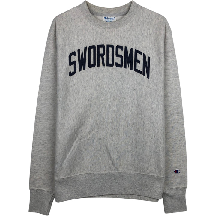Champion REVERSE WEAVE Reverse Weave Printed Sweatshirt Trainer Men's M size cotton gray type Vintage Second Hand