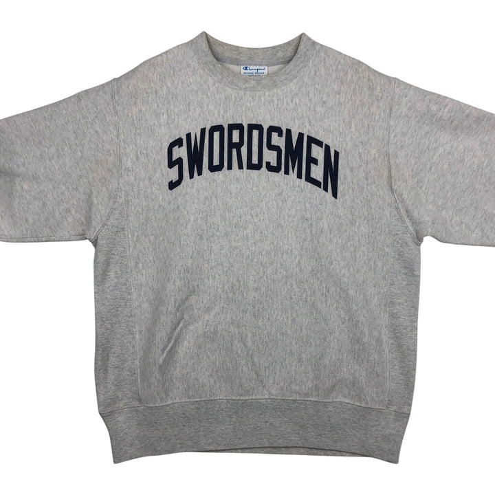 Champion REVERSE WEAVE Reverse Weave Printed Sweatshirt Trainer Men's M size cotton gray type Vintage Second Hand