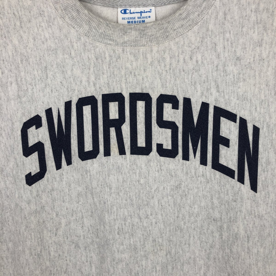 Champion REVERSE WEAVE Reverse Weave Printed Sweatshirt Trainer Men's M size cotton gray type Vintage Second Hand