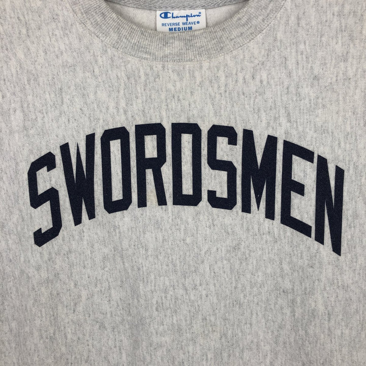 Champion REVERSE WEAVE Reverse Weave Printed Sweatshirt Trainer Men's M size cotton gray type Vintage Second Hand