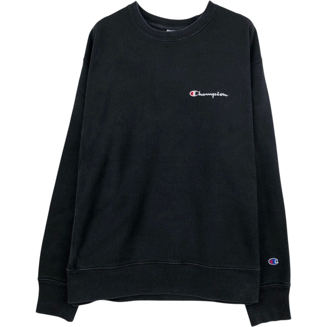Champion Reverse Weave Sweatshirt, Men's XL cotton black type Vintage Second Hand