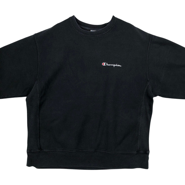 Champion Reverse Weave Sweatshirt, Men's XL cotton black type Vintage Second Hand