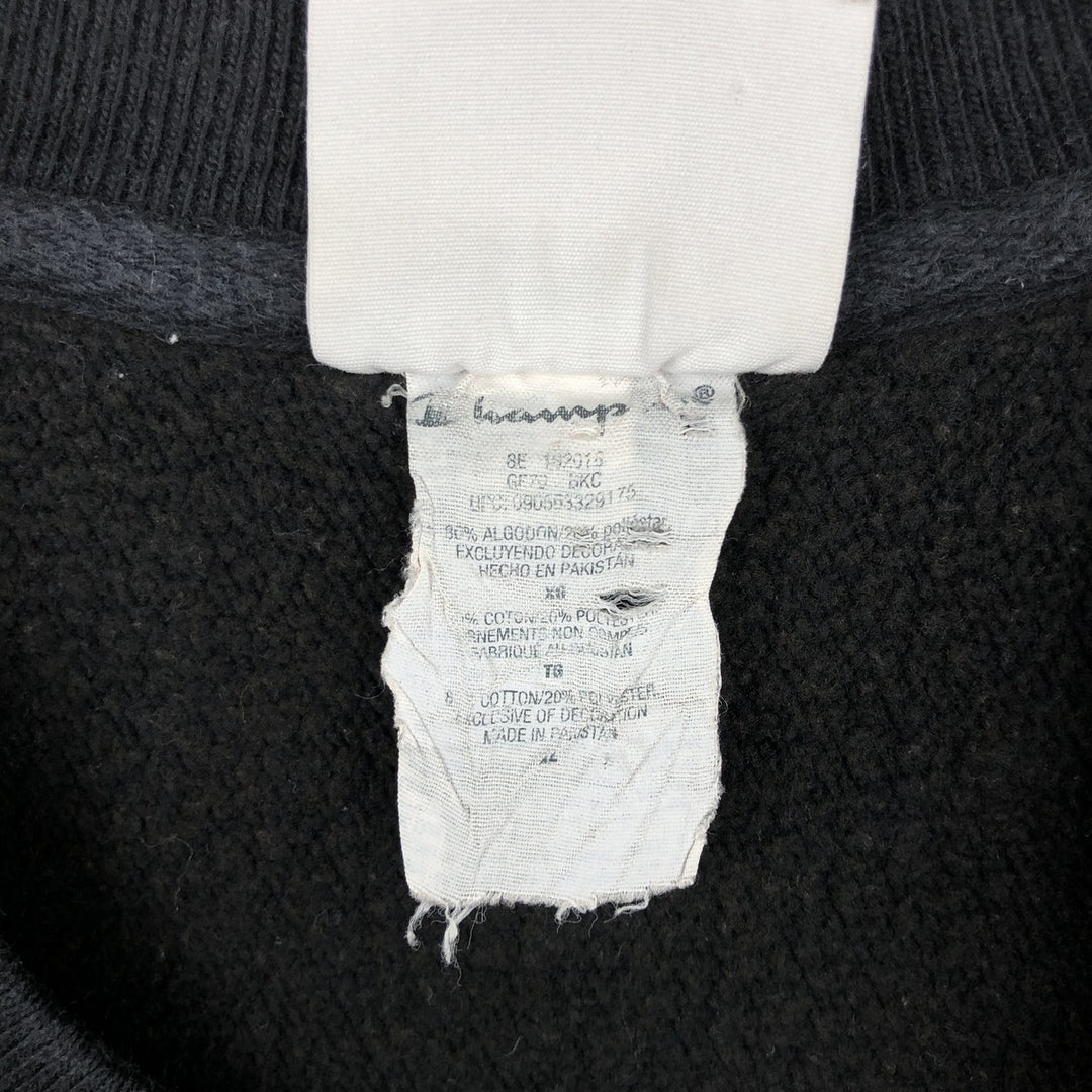 Champion Reverse Weave Sweatshirt, Men's XL cotton black type Vintage Second Hand