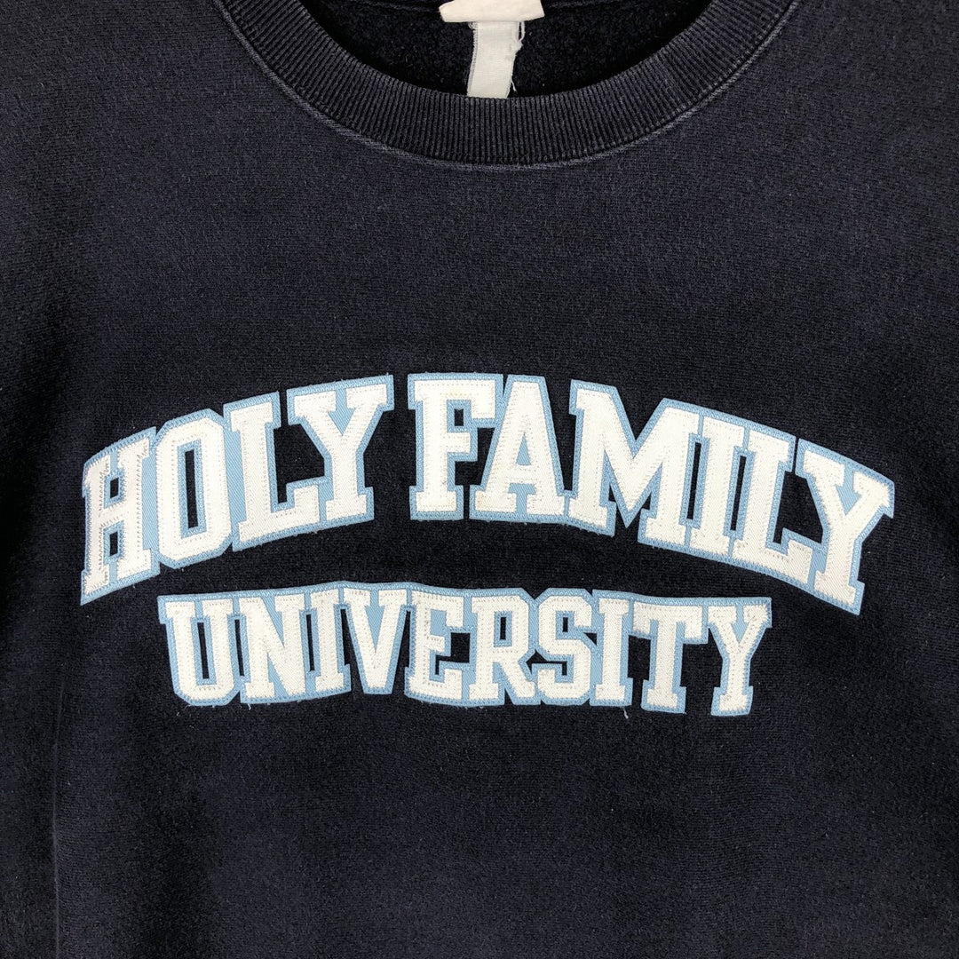 Champion REVERSE WEAVE Reverse Weave College Sweatshirt Trainer Men's L size unclear navy blue type Vintage Second Hand