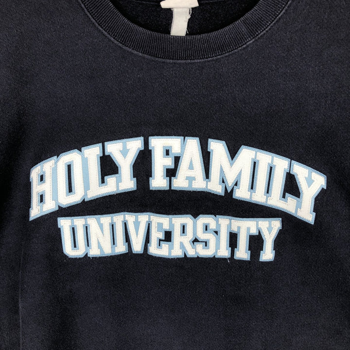 Champion REVERSE WEAVE Reverse Weave College Sweatshirt Trainer Men's L size unclear navy blue type Vintage Second Hand