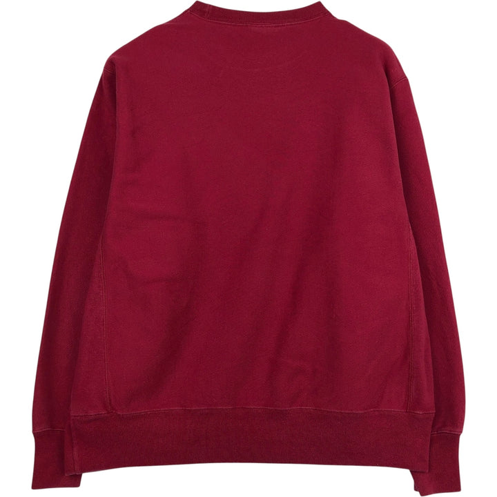 Champion REVERSE WEAVE Reverse Weave One Point Logo Sweatshirt Trainer Men's L size cotton red type Vintage Second Hand