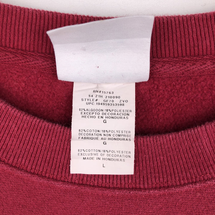 Champion REVERSE WEAVE Reverse Weave One Point Logo Sweatshirt Trainer Men's L size cotton red type Vintage Second Hand