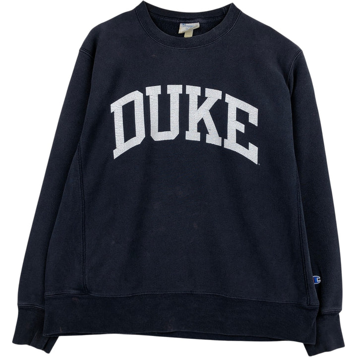 Champion REVERSE WEAVE Reverse Weave College Sweatshirt Trainer Men's L size cotton navy blue type Vintage Second Hand