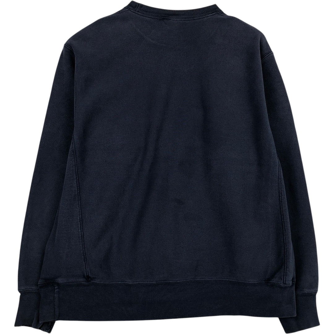 Champion REVERSE WEAVE Reverse Weave College Sweatshirt Trainer Men's L size cotton navy blue type Vintage Second Hand