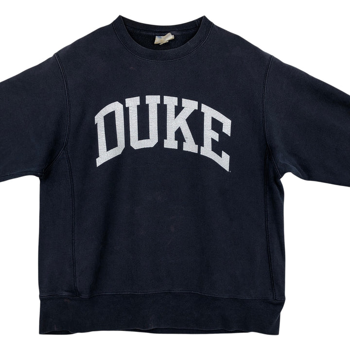 Champion REVERSE WEAVE Reverse Weave College Sweatshirt Trainer Men's L size cotton navy blue type Vintage Second Hand