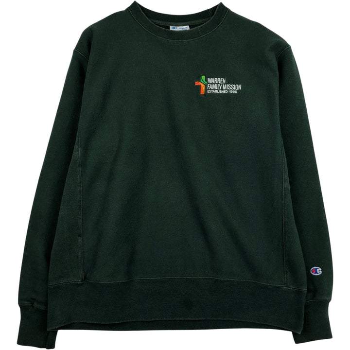 Champion REVERSE WEAVE Advertising Sweatshirt, Men's Size L cotton green type Vintage Second Hand