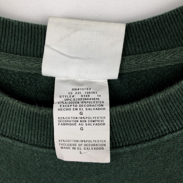Champion REVERSE WEAVE Advertising Sweatshirt, Men's Size L cotton green type Vintage Second Hand