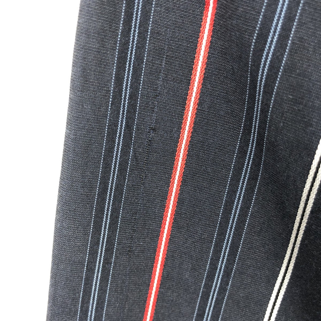 Paul Smith LONDON Long-Sleeve Cotton Stripe Shirt, Men's Size XL (approx.) polyester navy blue type Vintage Second Hand