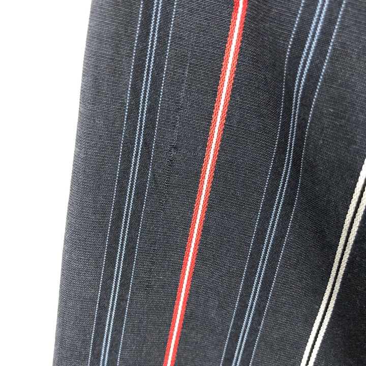 Paul Smith LONDON Long-Sleeve Cotton Stripe Shirt, Men's Size XL (approx.) polyester navy blue type Vintage Second Hand