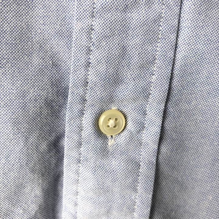Ralph Lauren BLAIRE short sleeve button down shirt, men's size L cotton blue type Vintage Second Hand