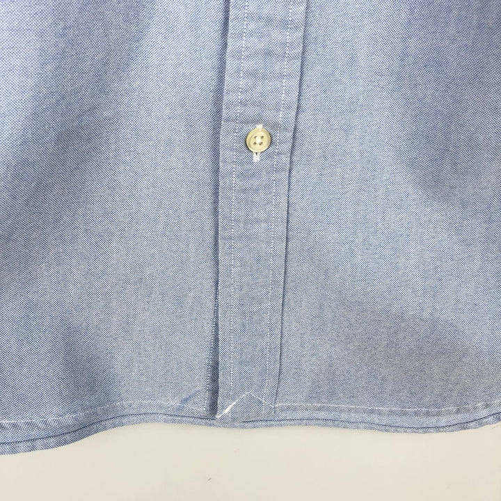 Ralph Lauren short sleeve button down shirt, men's size M cotton Blue type light blue Vintage Second Hand