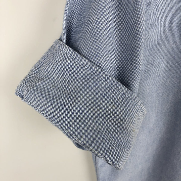 Ralph Lauren short sleeve button down shirt, men's size M cotton Blue type light blue Vintage Second Hand