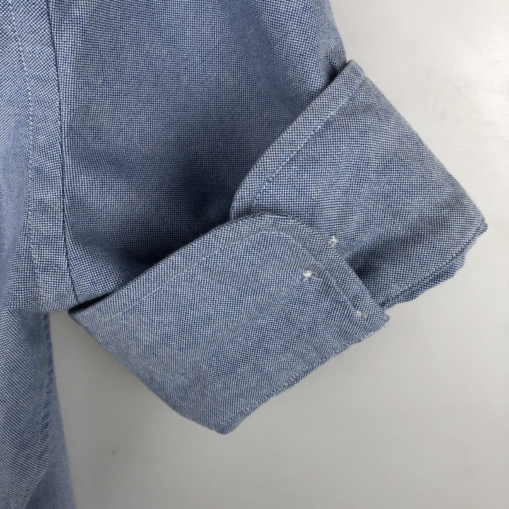 Ralph Lauren short sleeve button down shirt, men's size M cotton Blue type light blue Vintage Second Hand