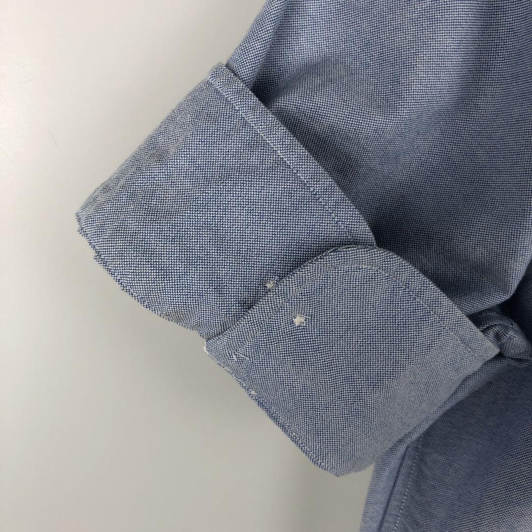 Ralph Lauren short sleeve button down shirt, men's size M cotton Blue type light blue Vintage Second Hand