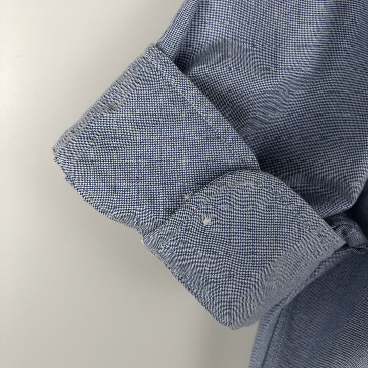 Ralph Lauren short sleeve button down shirt, men's size M cotton Blue type light blue Vintage Second Hand