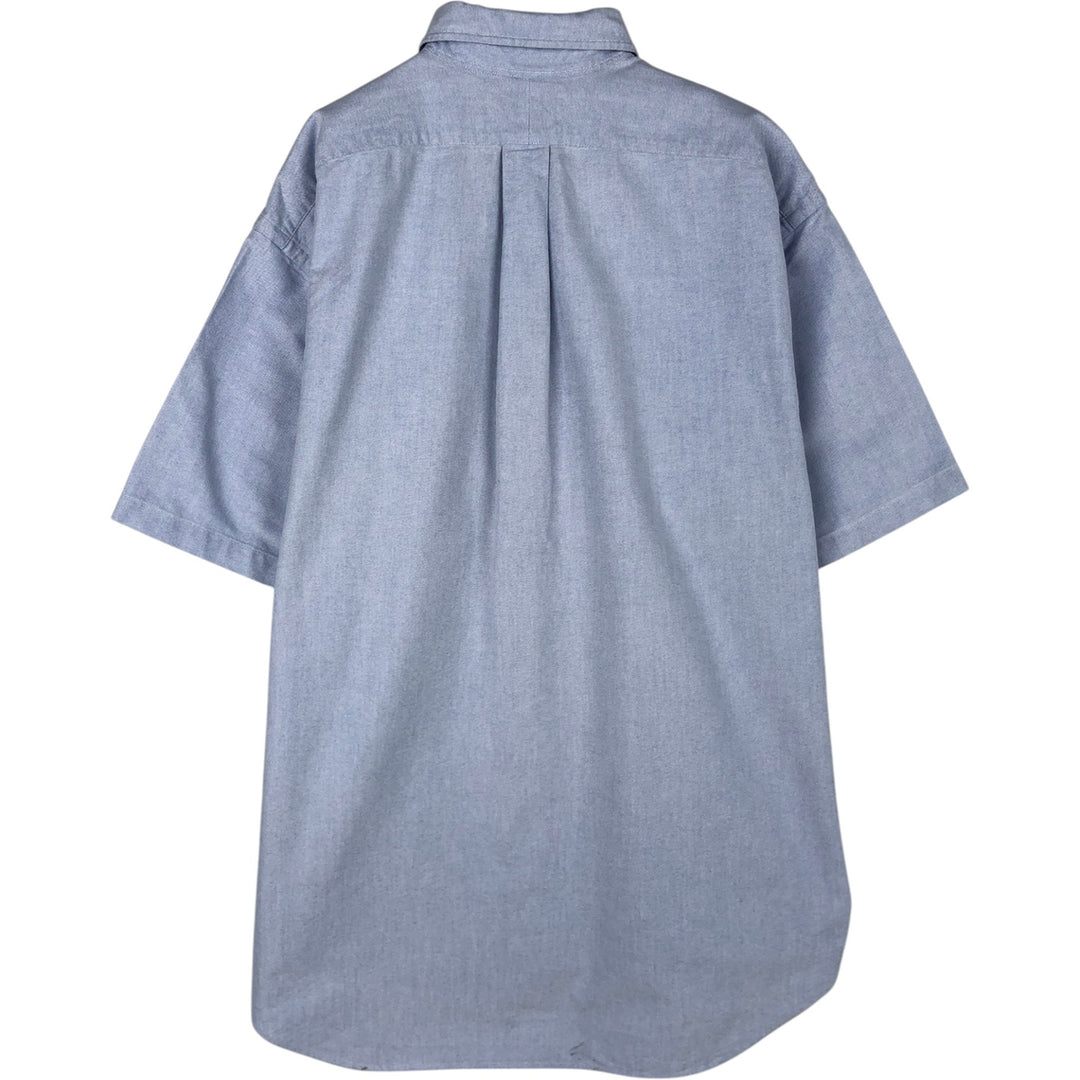 Ralph Lauren BLAKE short sleeve button down shirt, men's size L cotton Blue type light blue Vintage Second Hand