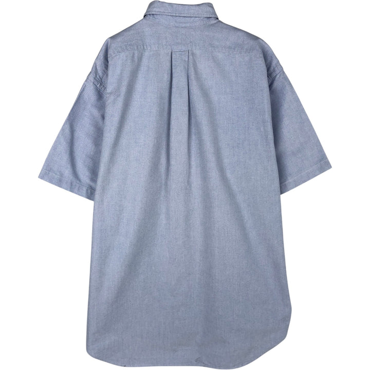 Ralph Lauren BLAKE short sleeve button down shirt, men's size L cotton Blue type light blue Vintage Second Hand