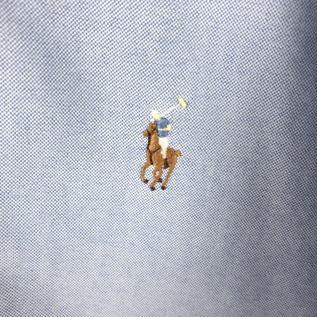 Ralph Lauren BLAKE short sleeve button down shirt, men's size L cotton Blue type light blue Vintage Second Hand
