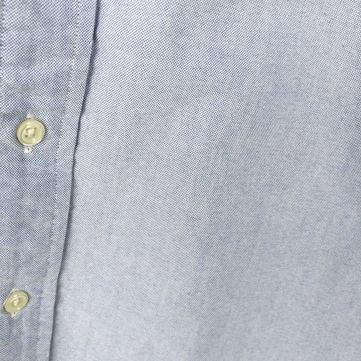 Ralph Lauren BLAKE short sleeve button down shirt, men's size L cotton Blue type light blue Vintage Second Hand