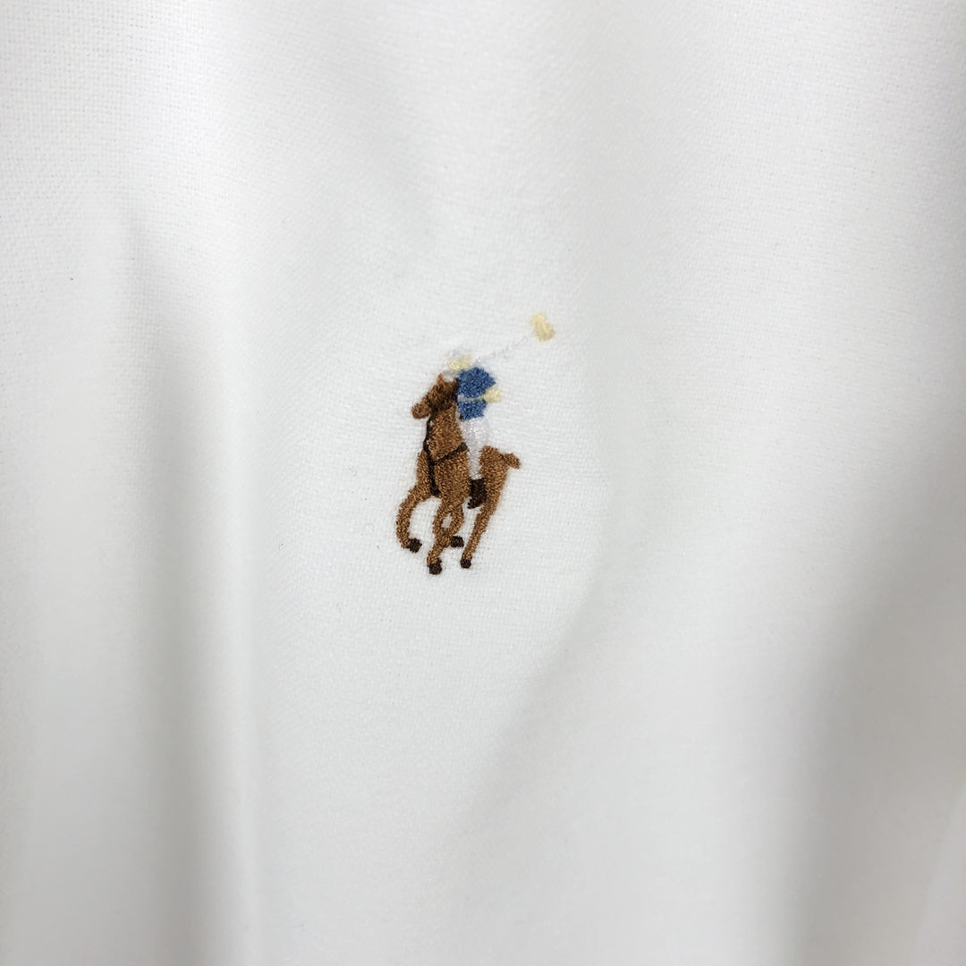 Ralph Lauren Classic Fit Short Sleeve Button Down Shirt Men's XL cotton white type Vintage Second Hand