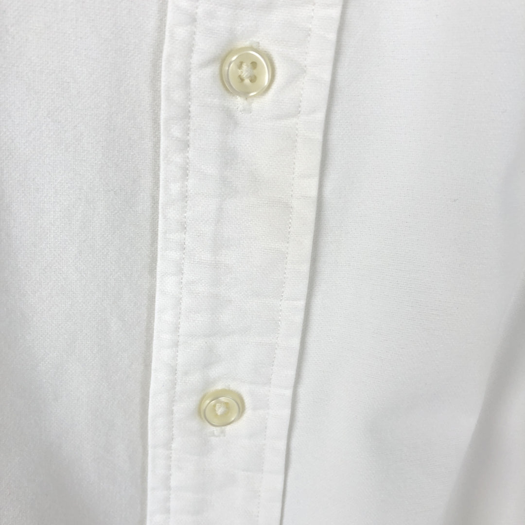 Ralph Lauren Classic Fit Short Sleeve Button Down Shirt Men's XL cotton white type Vintage Second Hand