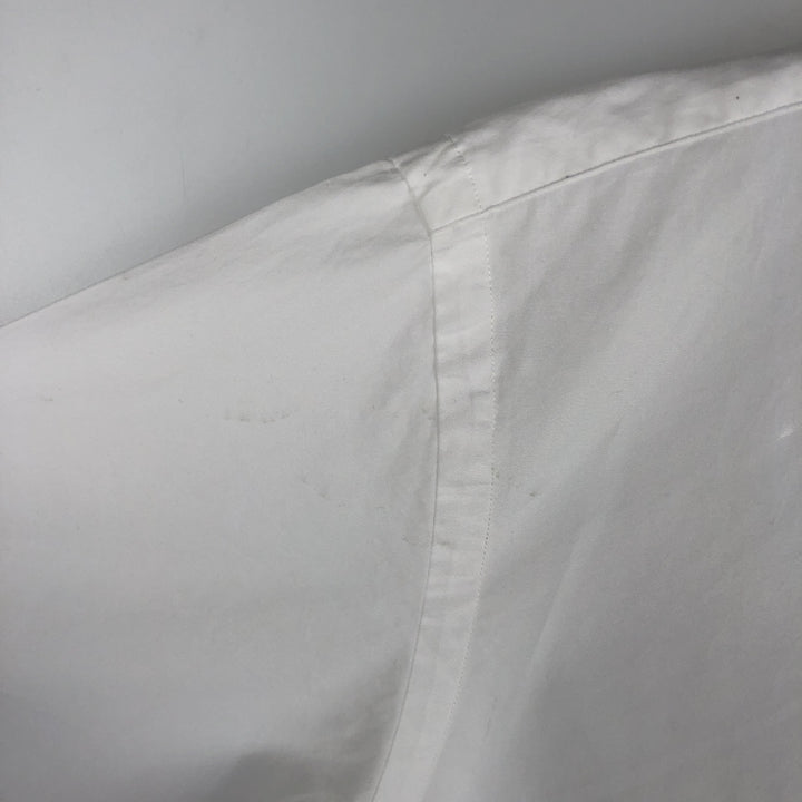 Ralph Lauren Classic Fit short sleeve button down shirt, men's size L cotton white type Vintage Second Hand