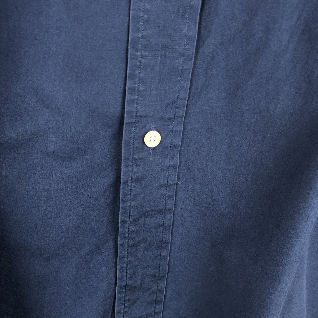 Ralph Lauren Classic Fit Short Sleeve Button Down Shirt Men's XL cotton navy blue type Vintage Second Hand