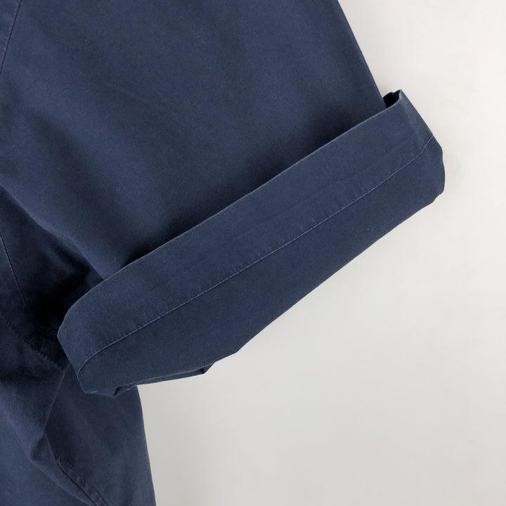 Ralph Lauren Classic Fit Short Sleeve Button Down Shirt Men's XL cotton navy blue type Vintage Second Hand