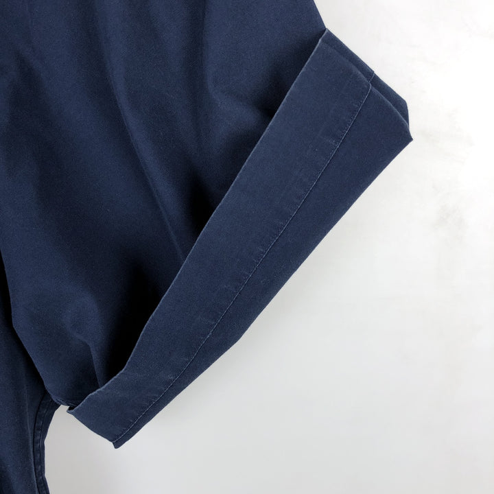 Ralph Lauren Classic Fit Short Sleeve Button Down Shirt Men's XL cotton navy blue type Vintage Second Hand