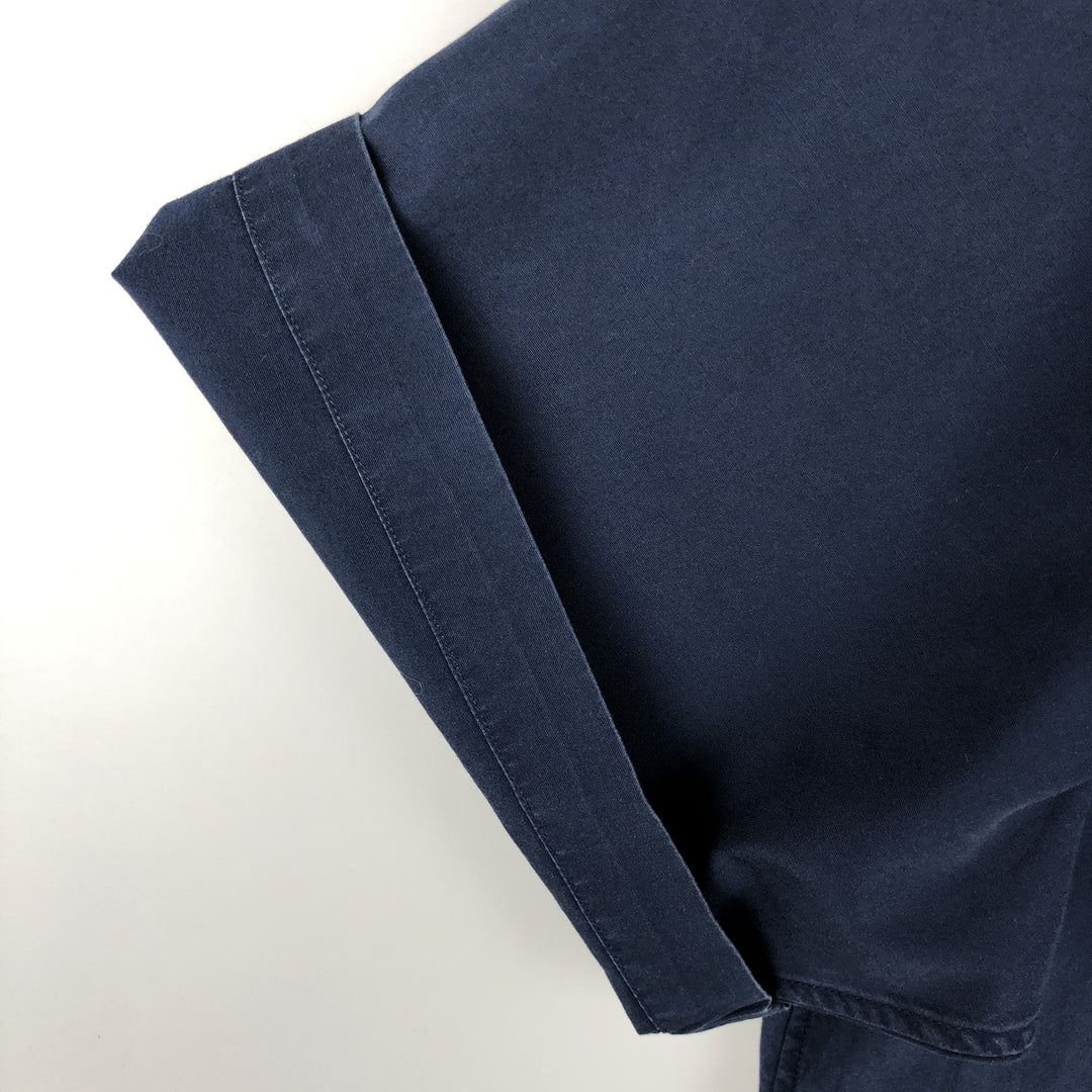 Ralph Lauren Classic Fit Short Sleeve Button Down Shirt Men's XL cotton navy blue type Vintage Second Hand