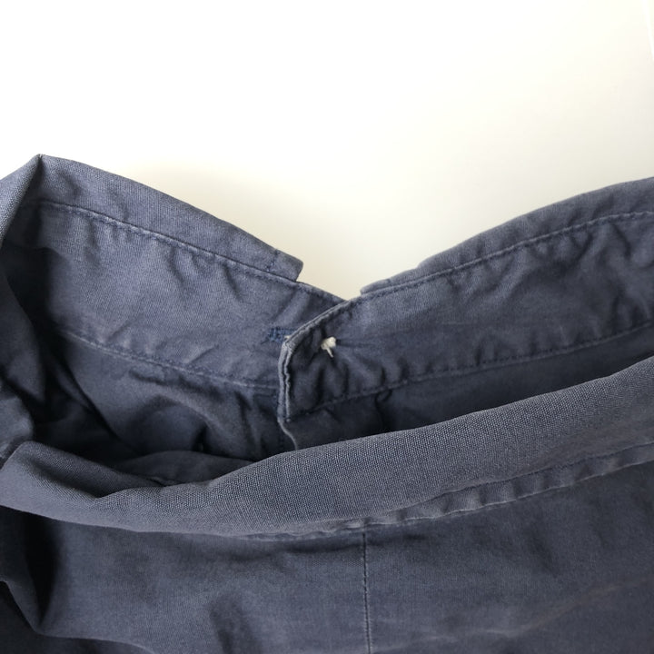 Ralph Lauren RALPH LAUREN short-sleeved button-down shirt, men's size L cotton navy blue type Vintage Second Hand