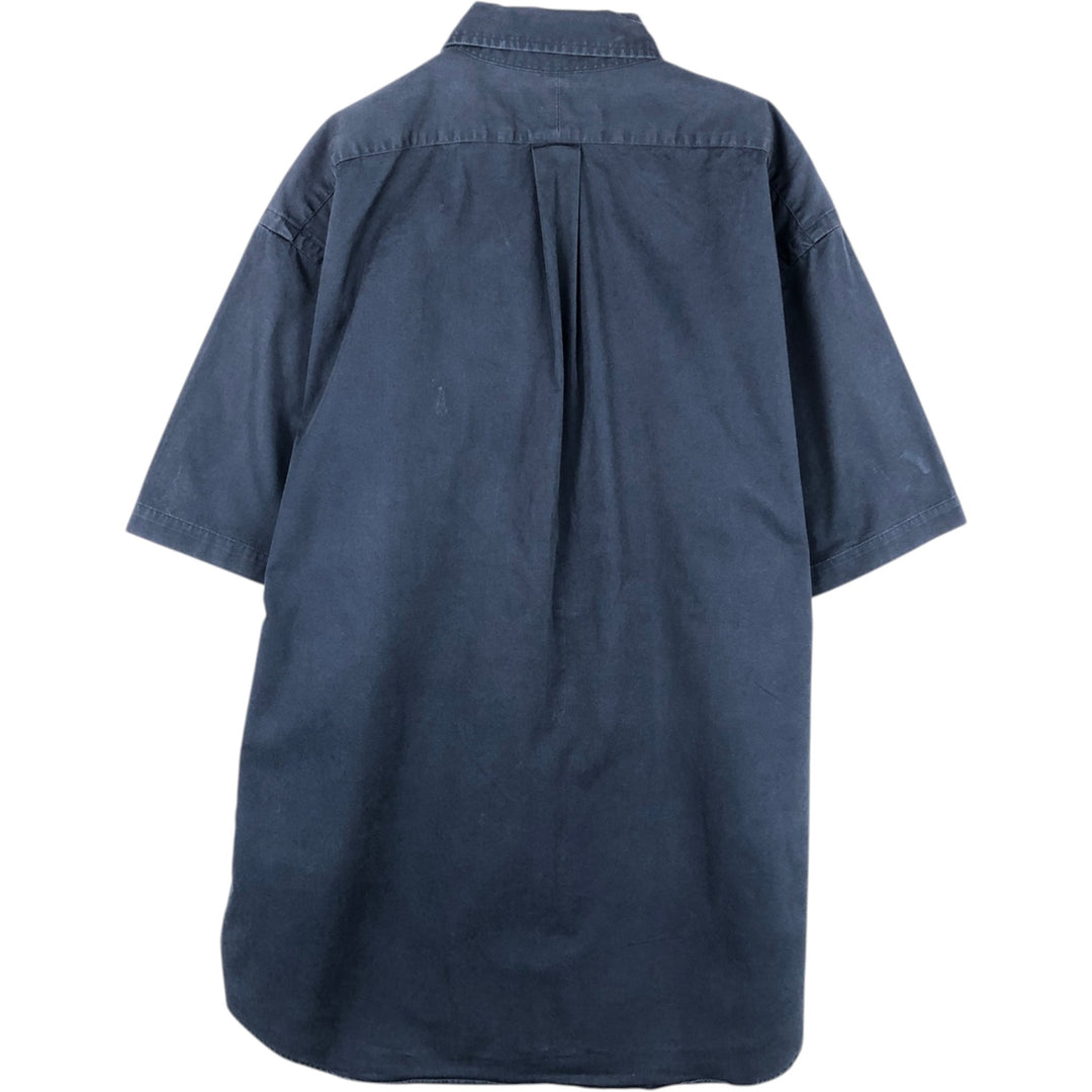 Ralph Lauren BLAKE short sleeve button down shirt, men's size L cotton blue type Vintage Second Hand