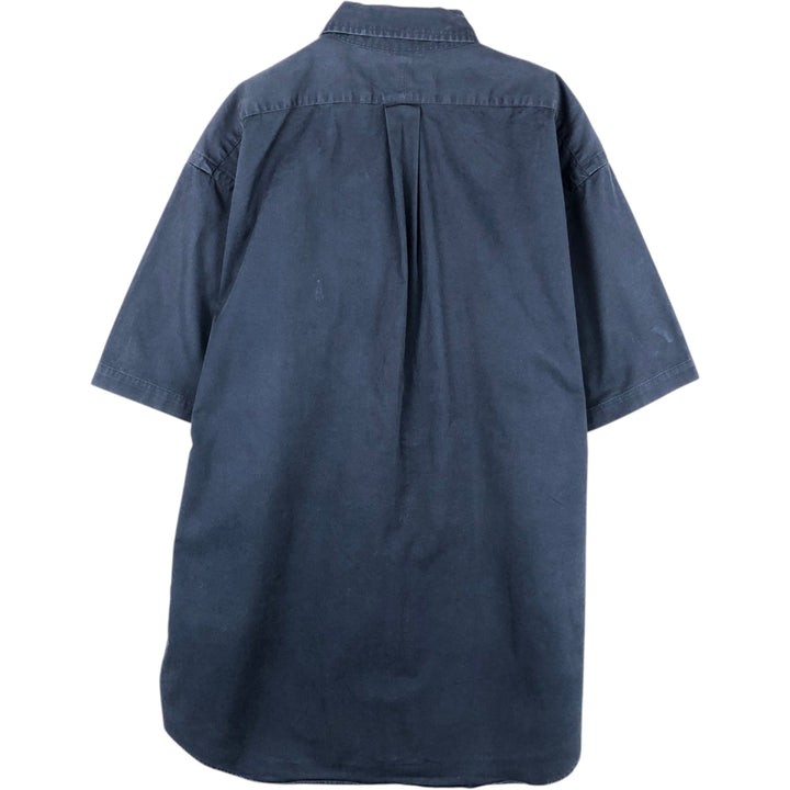 Ralph Lauren BLAKE short sleeve button down shirt, men's size L cotton blue type Vintage Second Hand