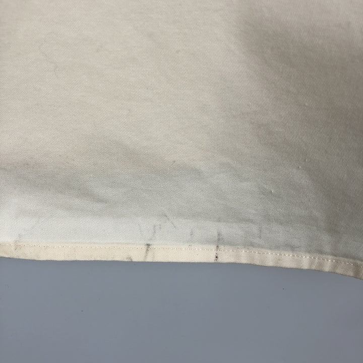 Ralph Lauren POLO by Ralph Lauren Short-Sleeve Button-Down Shirt, Made in Canada, Men's Size L (approx.) cotton ivory Vintage Second Hand