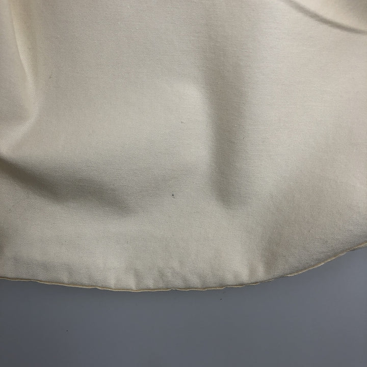Ralph Lauren POLO by Ralph Lauren Short-Sleeve Button-Down Shirt, Made in Canada, Men's Size L (approx.) cotton ivory Vintage Second Hand