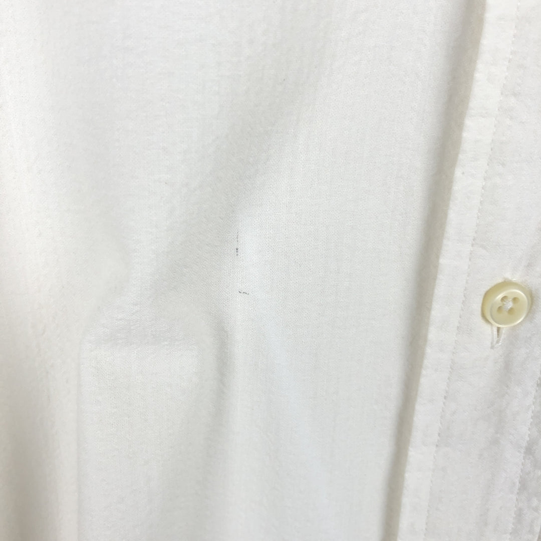 Ralph Lauren CLASSIC FIT seersucker short-sleeve button-down shirt, men's size XL (approx.) cotton white type Vintage Second Hand