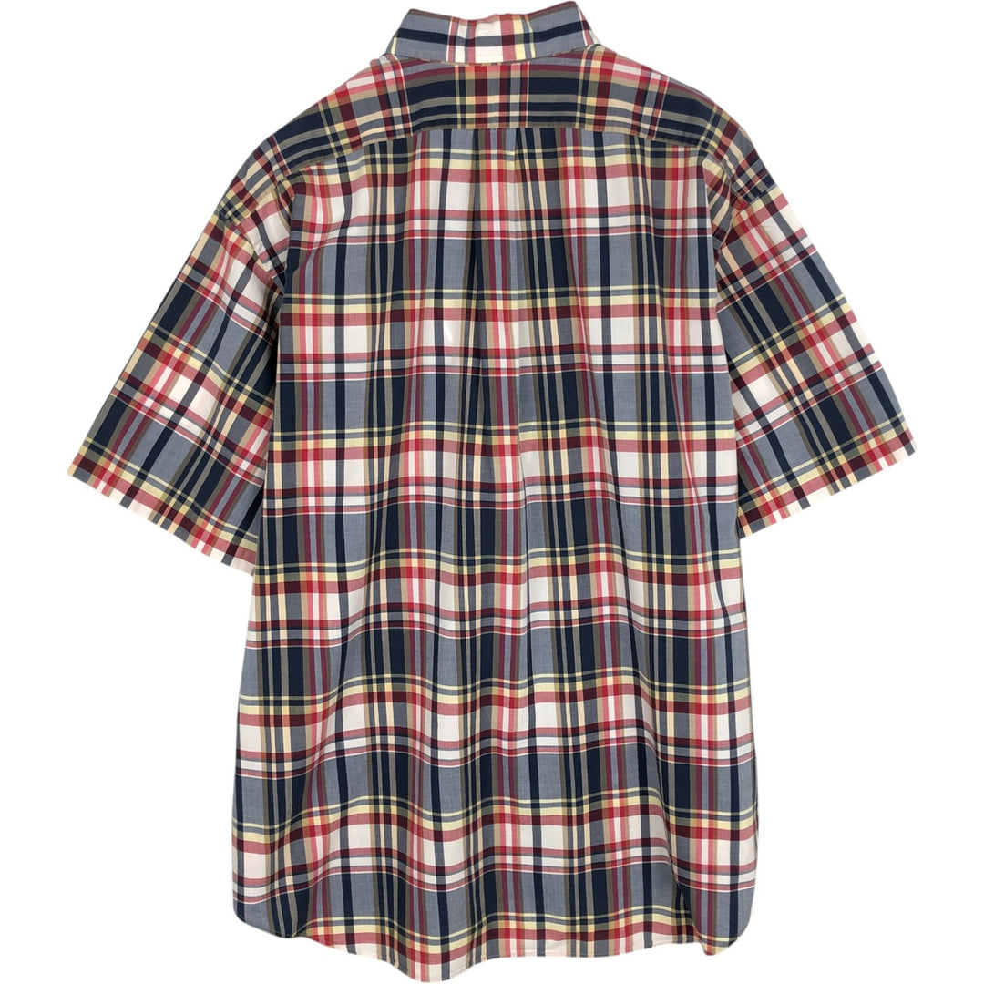 Ralph Lauren BLAKE short sleeve button down check shirt men's XL size cotton red type Vintage Second Hand