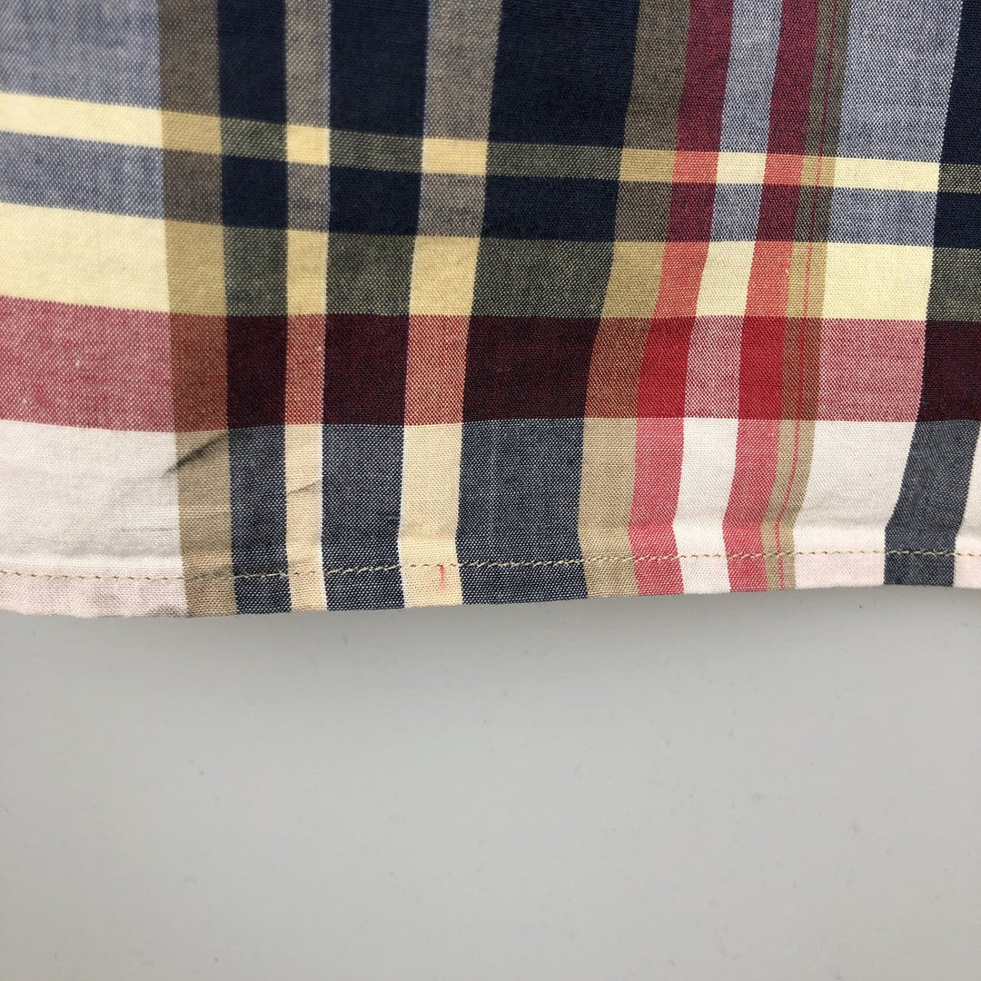 Ralph Lauren BLAKE short sleeve button down check shirt men's XL size cotton red type Vintage Second Hand